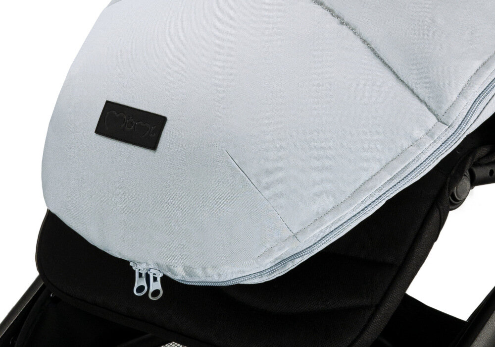 Śpiworek MOMI Cozy Szary Praktyczne zamki Dwustronne zamki po bokach szybkie wietrzenie wspiera krótkie wyjścia do sklepu i długie, zimowe spacery