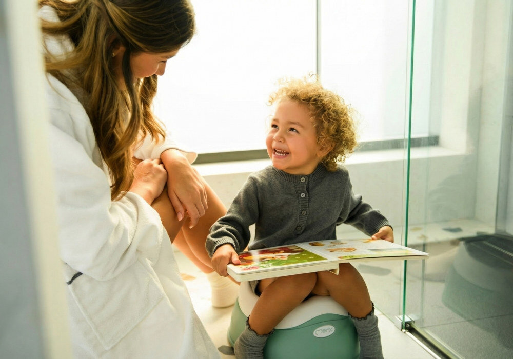 Nocnik MOMI Dito Zielony Ergonomiczny kształt dopasowana do budowy ciała wygodne ułożenie i naturalną pozycję korzystanie