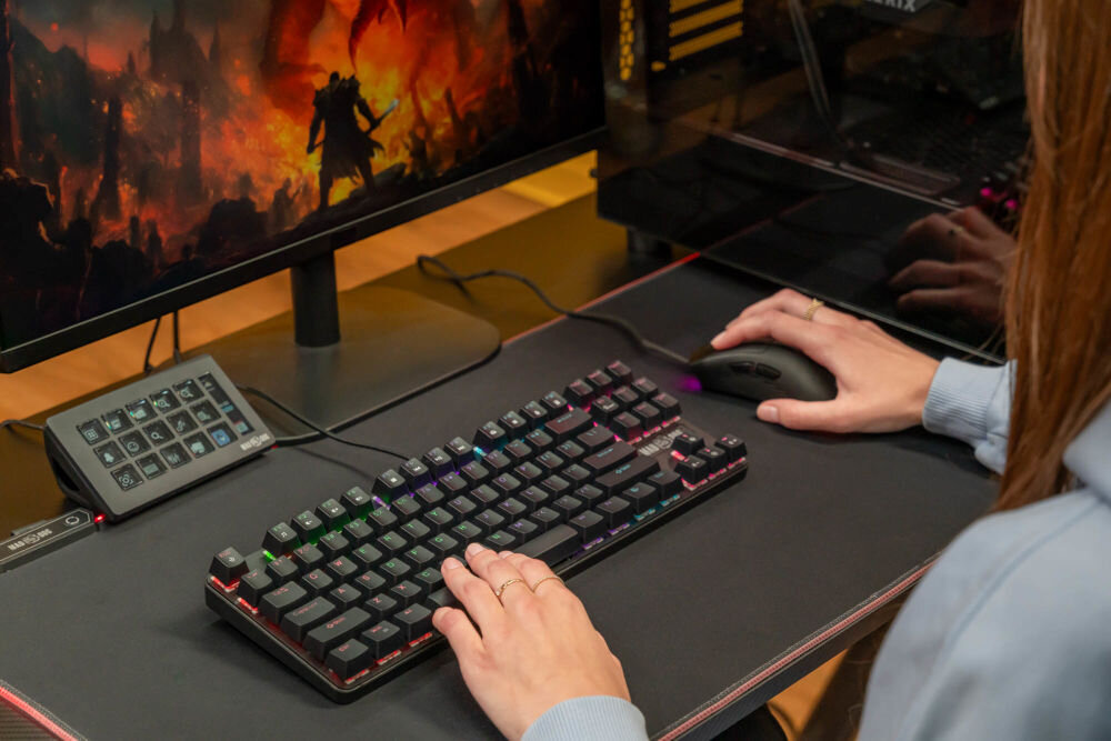 Klawiatura MAD DOG GK510K Outemu Red Czarny 87 klawiszy bez klawiatury numerycznej