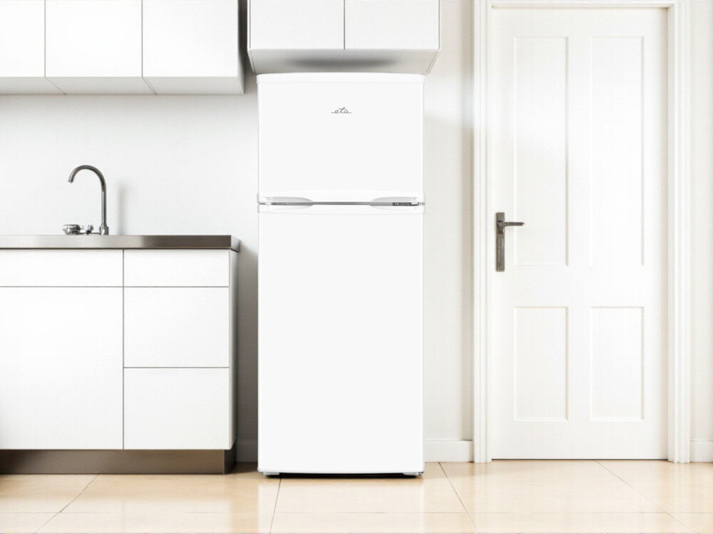 LODÓWKA ETA 174490000E lifestyle kuchnia front zamknięta kolor biały dwudrzwiowa Kompaktowa wpuszczane uchwyty