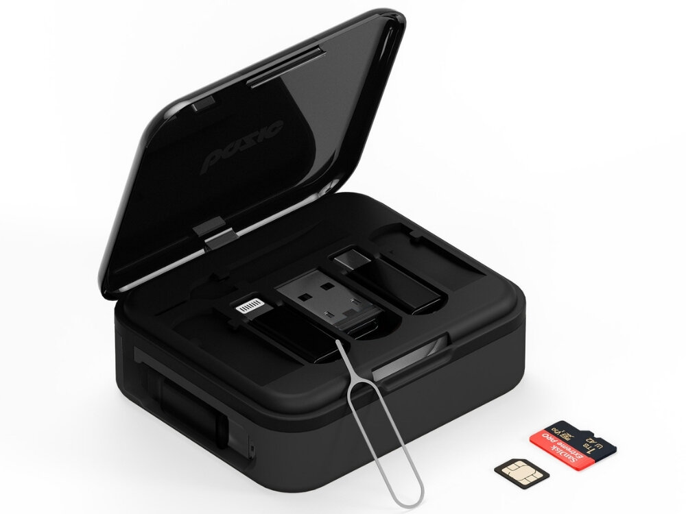 Kabel ENERGEA Bazic GoCharge Loop 5w1
                schowki na przejściówki wysuwany kabel cztery długości do wyboru szpilka do wysuwania karty sim przegródki na karty sim tf niewielka obudowa