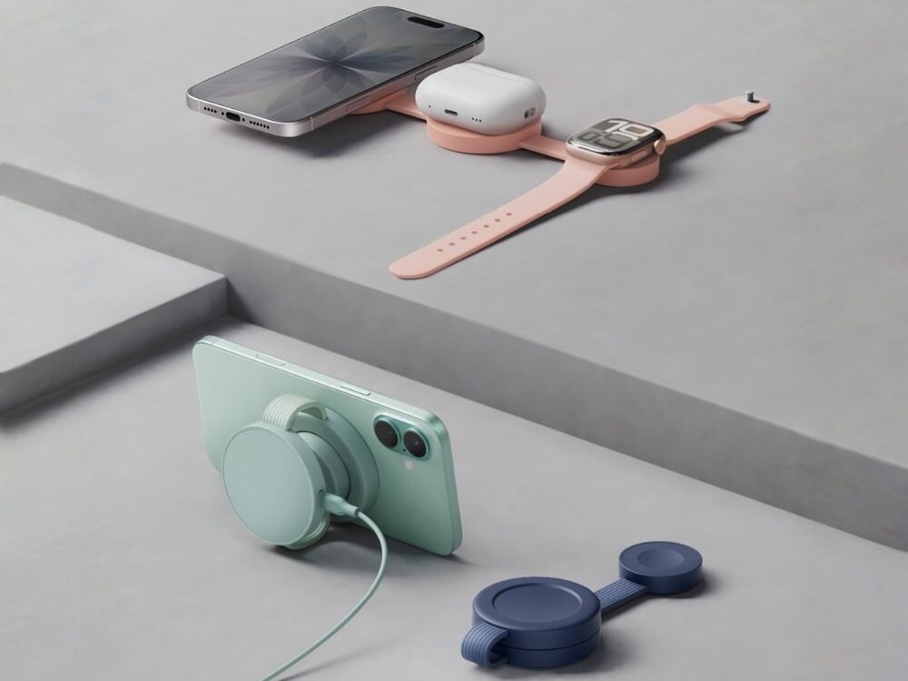 Ładowarka indukcyjna BAZIC GoMag Trio 2 3w1 15W Niebieski
                ładowarki w różnych wersjach kolorystycznych urządzenia zgodne z magsafe tryb standby stabilne połączenie komfort