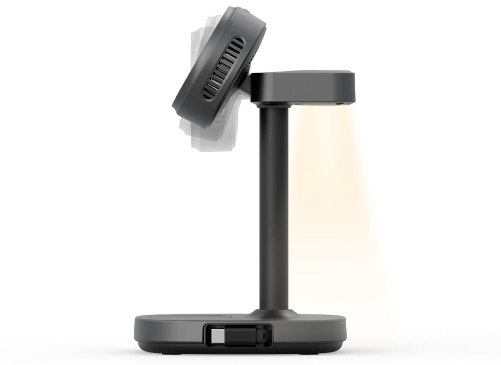 Ładowarka indukcyjna ENERGEA MagArctic Stand 4w1 Qi2 18W Czarny Szybkie, bezpieczne ładowanie Precyzyjne magnetyczne mocowanie