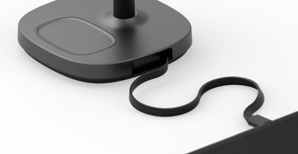 Ładowarka indukcyjna ENERGEA MagArctic Stand 4w1 Qi2 18W Czarny Praktyczny design i funkcj zwijany kabel USB-C 70 cm moc jednocześnie telefon, Apple Watch, słuchawki TWS