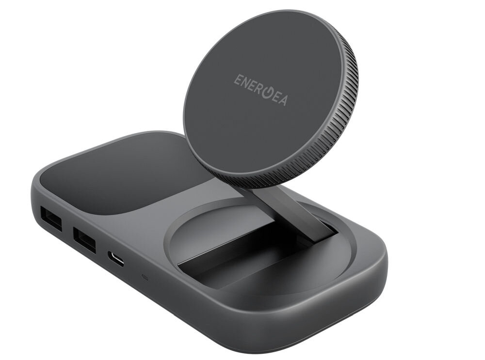 Ładowarka indukcyjna ENERGEA WiDock Plus 7w1 15W Grafitowy WiDock Plus ładowanie Qi2, porty USB-C i USB-A, szybki transfer Szybkie ładowanie i MagSafe