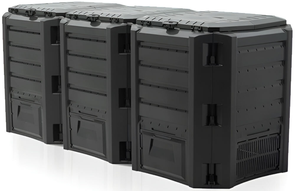 Kompostownik PROSPERPLAST MODULE COMPOGREEN IKSM-1200C 1200L Czarny wymiary