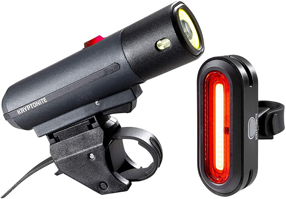 Zestaw lampek rowerowych KRYPTONITE Alley F650 - Avenue R50 - trwalosc 