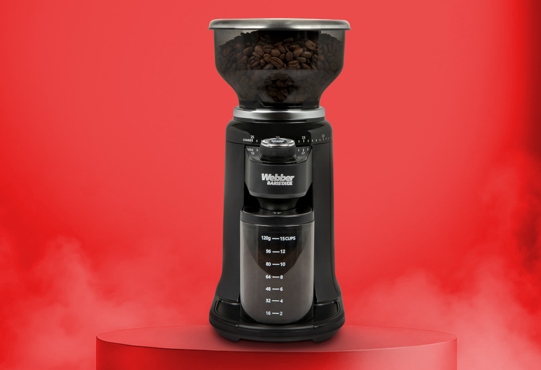 Młynek do kawy WEBBER CG6 Stworzony dla wymagających dla baristów, kawiarni oraz użytkowników domowych kontrola proces mielenie  parzenie espresso i metod alternatywnych smak aromat wysoka precyzja moc