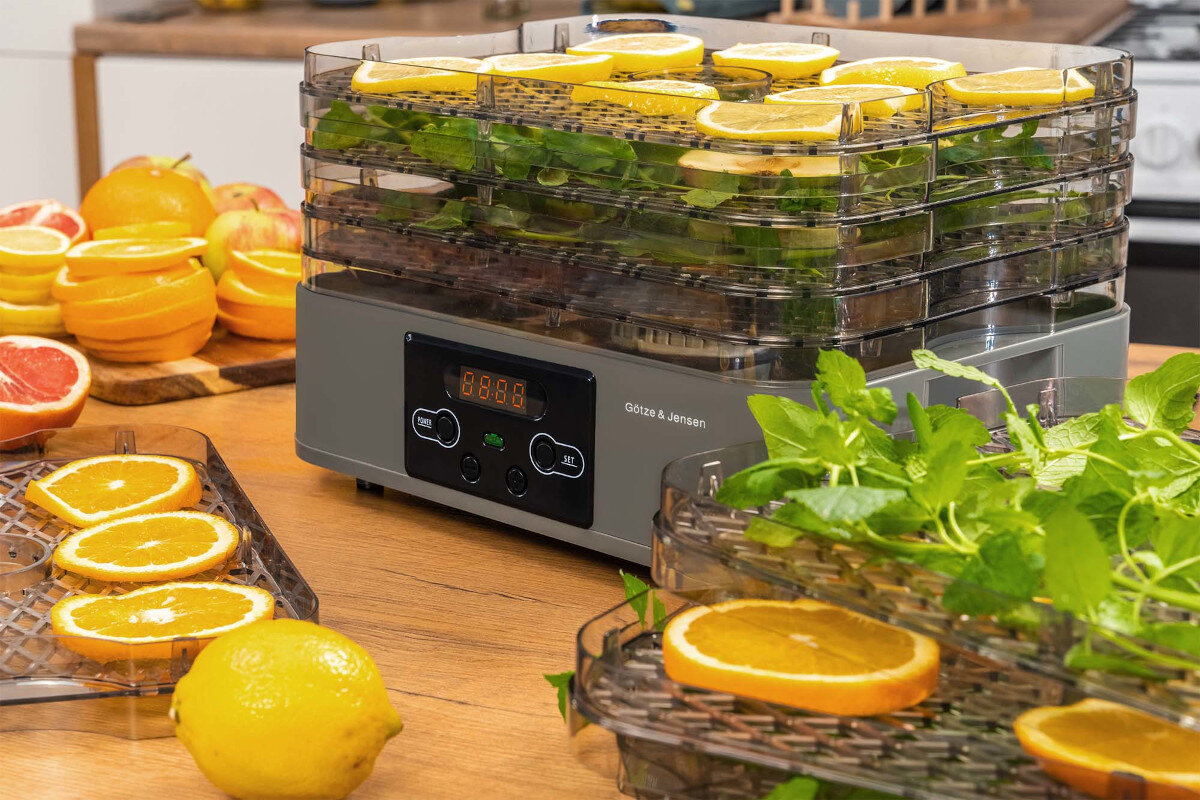 Suszarka do grzybów GÖTZE & JENSEN FD800 wyswietlacz obsluga