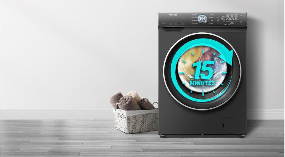 HISENSE-WDQR1014EVAJ pralko-suszarka szybkie pranie suszenie godzina gotowy strój