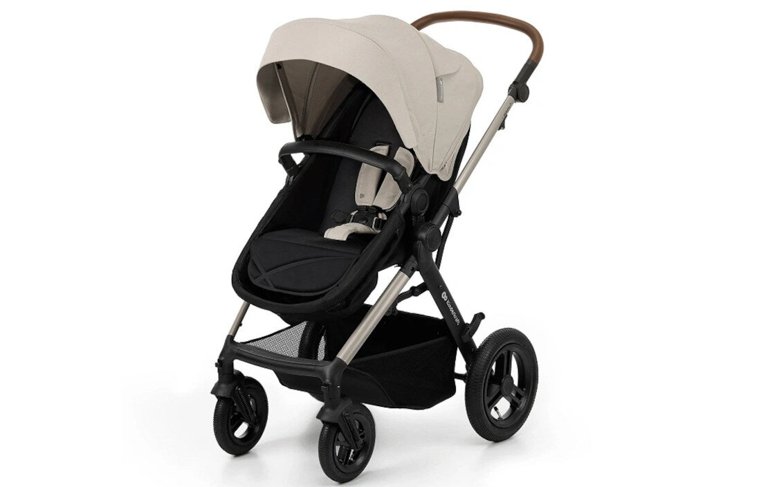 Wózek wielofunkcyjny KINDERKRAFT Moov 2 Air 4w1 Szary Wygoda dopasowana do potrzeb Regulowane siedzisko łatwo dopasujesz do swojego wzrostu pięciopunktowe pasy obrotowa barierka