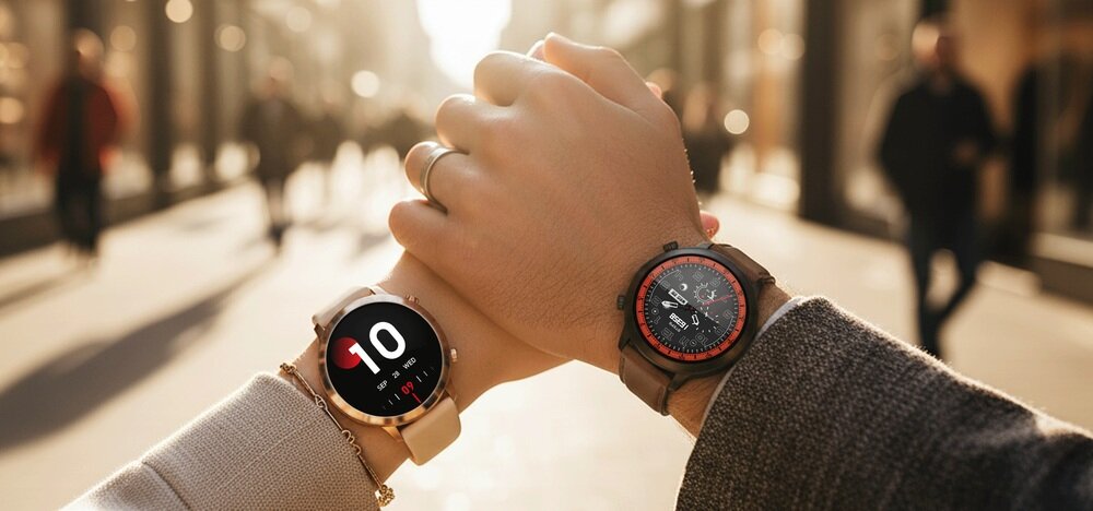 Smartwatch BEMI Zeno AI AMOLED 1.43 cala metalowa obudowa funkcje AI