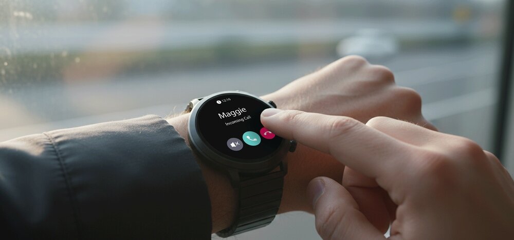 Smartwatch BEMI Zeno AI rozmowy Bluetooth mikrofon głośnik