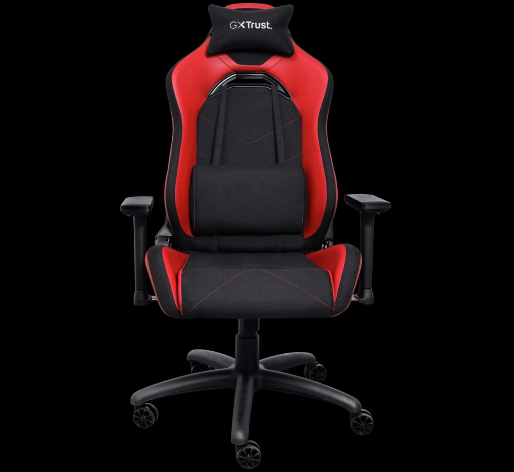 Fotel TRUST GXT 714R Ruya maksymalna wygoda trwałość wznieś się do gwiazd relaks dodatki