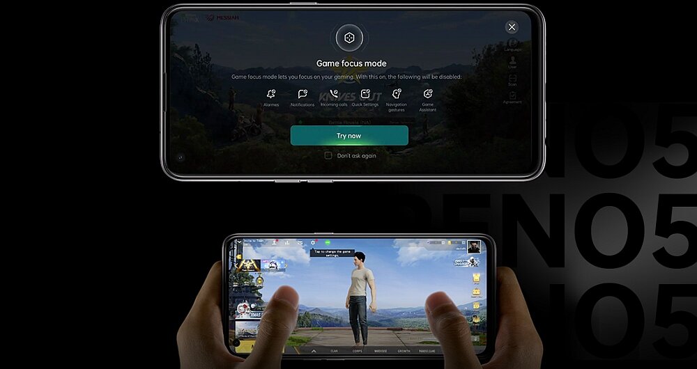 Smartfon OPPO Reno 5 5G granie