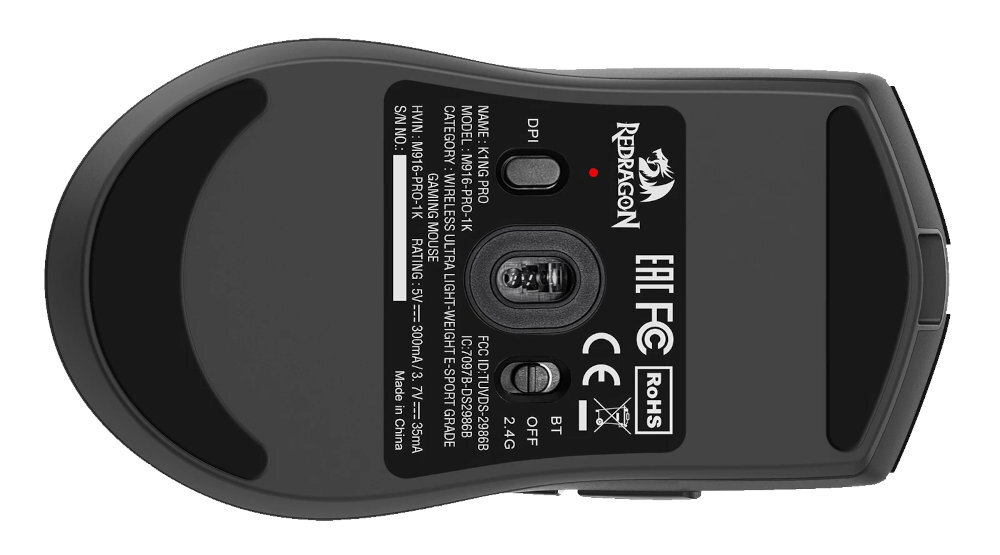 Redragon K1NG trzy tryby łączności przewodowemu przez kabel USB-A/USB-C odbiornikiem USB-A Bluetooth trybie przewodowym Tryb 2,4 GHz połączenie bezprzewodowe mobilnych, laptopach czy tabletach