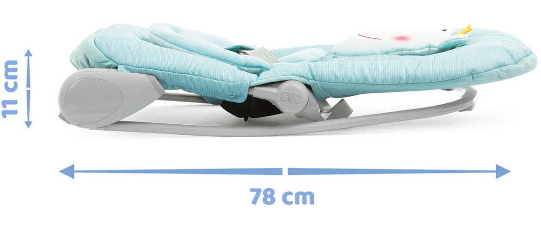 Bujaczek CHICCO Balloon Lion CZERWONY  Kompaktowy przenośny wymiary 2 przyciski uchwyt przenoszenie