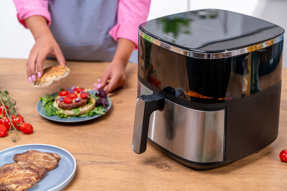 Air fryer GOTZE & JENSEN AF600X Czarny okienko poglądu stabilna temperatura