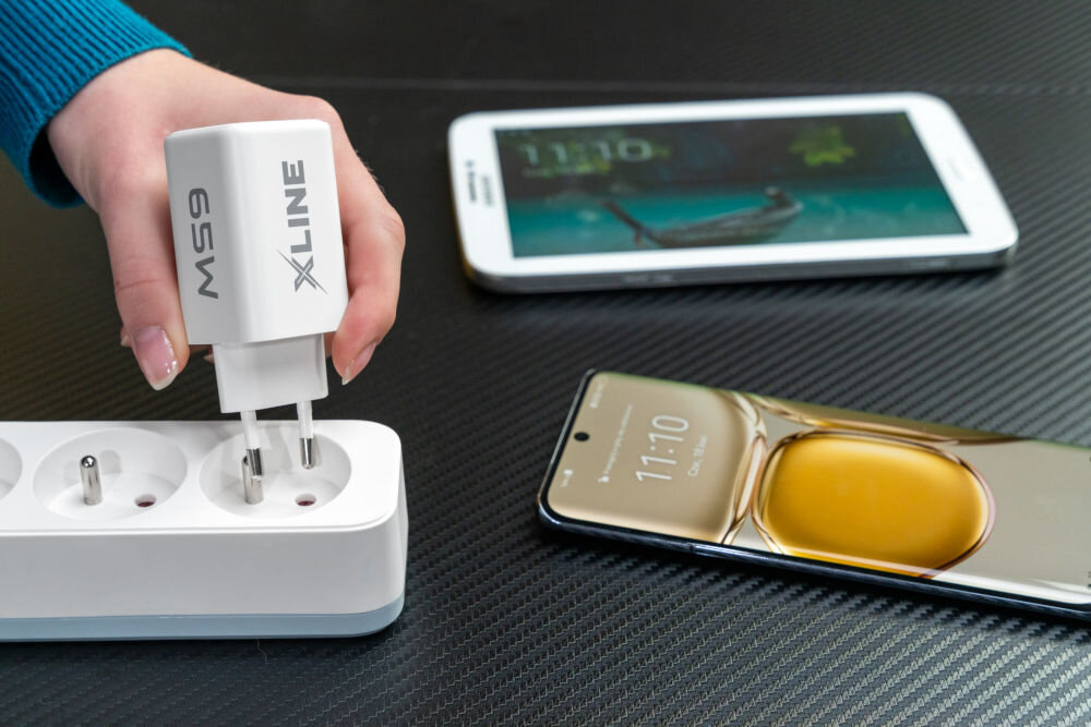 Ładowarka indukcyjna XLINE WCG652W Biały technologia gan