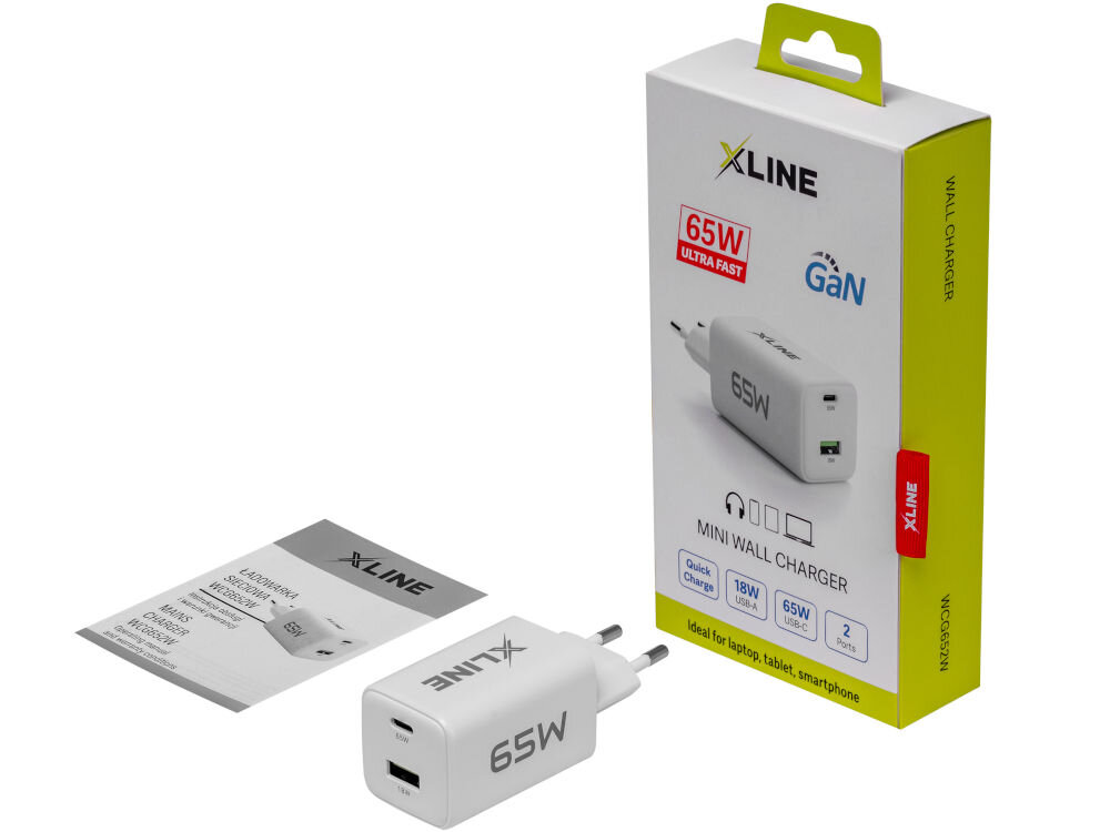 Ładowarka indukcyjna XLINE WCG652W Biały elementy zestaw