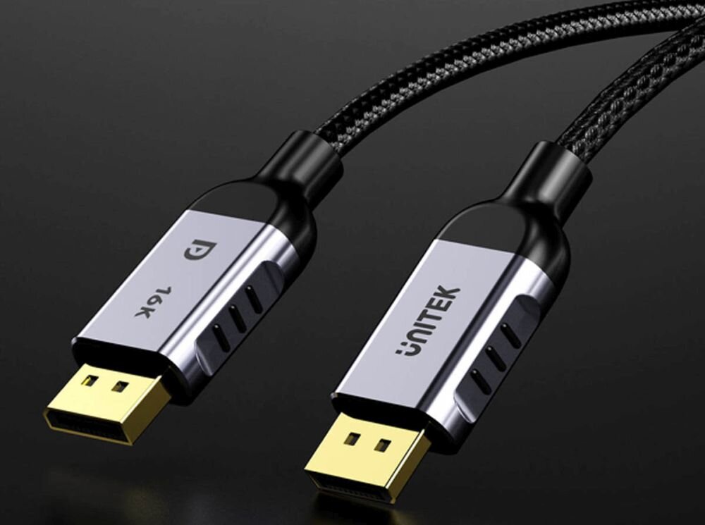 Kabel UNITEK DisplayPort - DisplayPort - kompatybilnosc technologia dynamika czestotliwosc odswiezania zywe kolory glebia obrazu