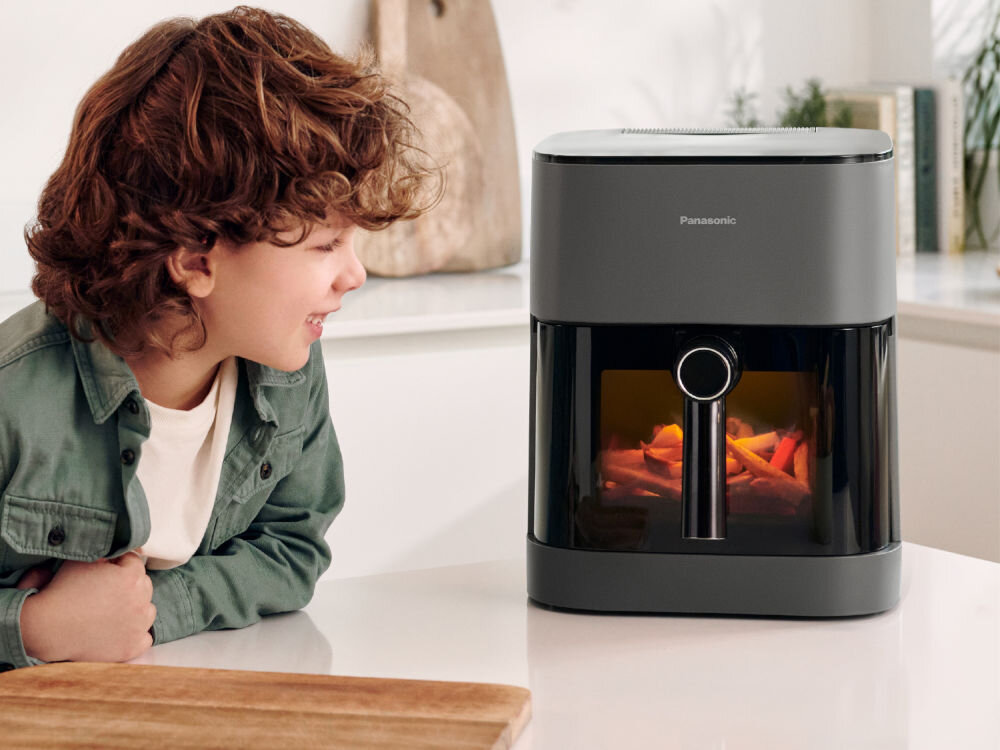 Frytkownica beztłuszczowa PANASONIC NF-CC500SXE Air Fryer okienko oświetlenie