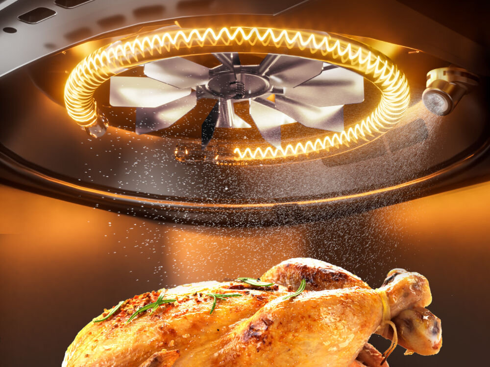 Frytkownica beztłuszczowa PANASONIC NF-CC500SXE Air Fryer funkcja parowa