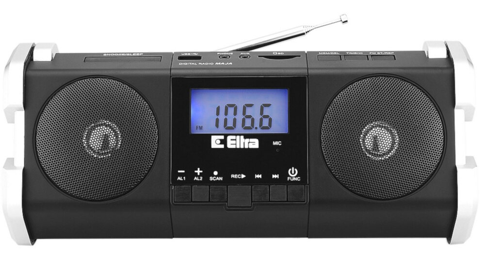 Radio ELTRA MAJA USB Czarno-Srebrny - Ogolny