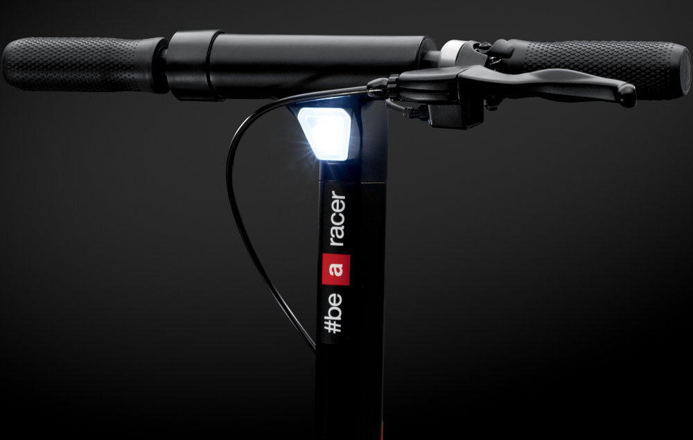 Hulajnoga elektryczna APRILIA E-SR2 Evo Czarno-szaro-czerwony oswietlenie