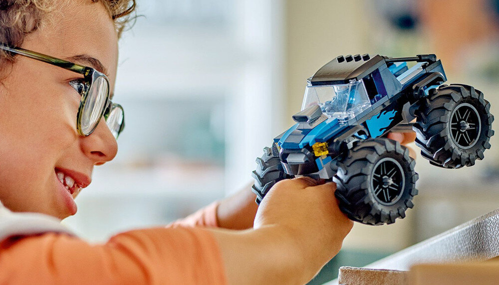 KLOCKI LEGO CITY NIEBIESKI MONSTER TRUCK 60402 gotowy do jazdy