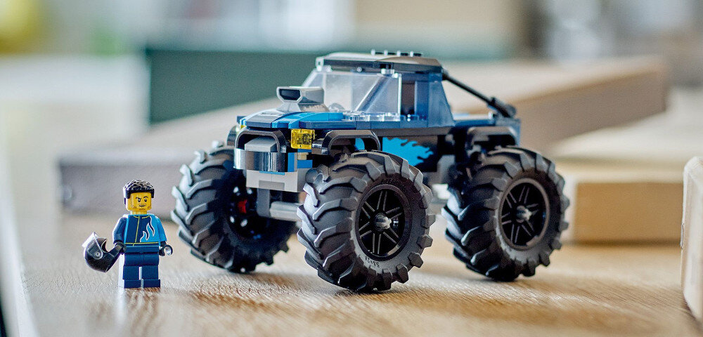 KLOCKI LEGO CITY NIEBIESKI MONSTER TRUCK 60402 zestaw łączenie