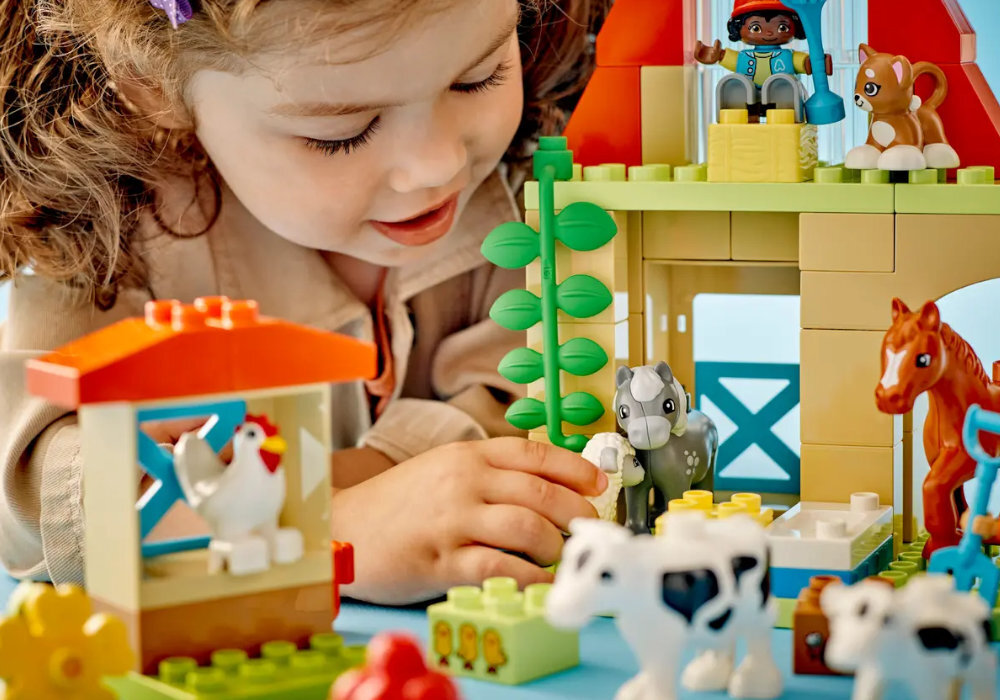 LEGO 10416 DUPLO Opieka nad zwierzętami na farmie zabawa edukacja rozwój wyposażenie kreatywność