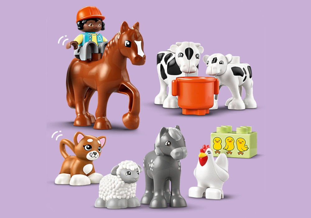 LEGO 10416 DUPLO Opieka nad zwierzętami na farmie zabawa edukacja rozwój wyposażenie kreatywność