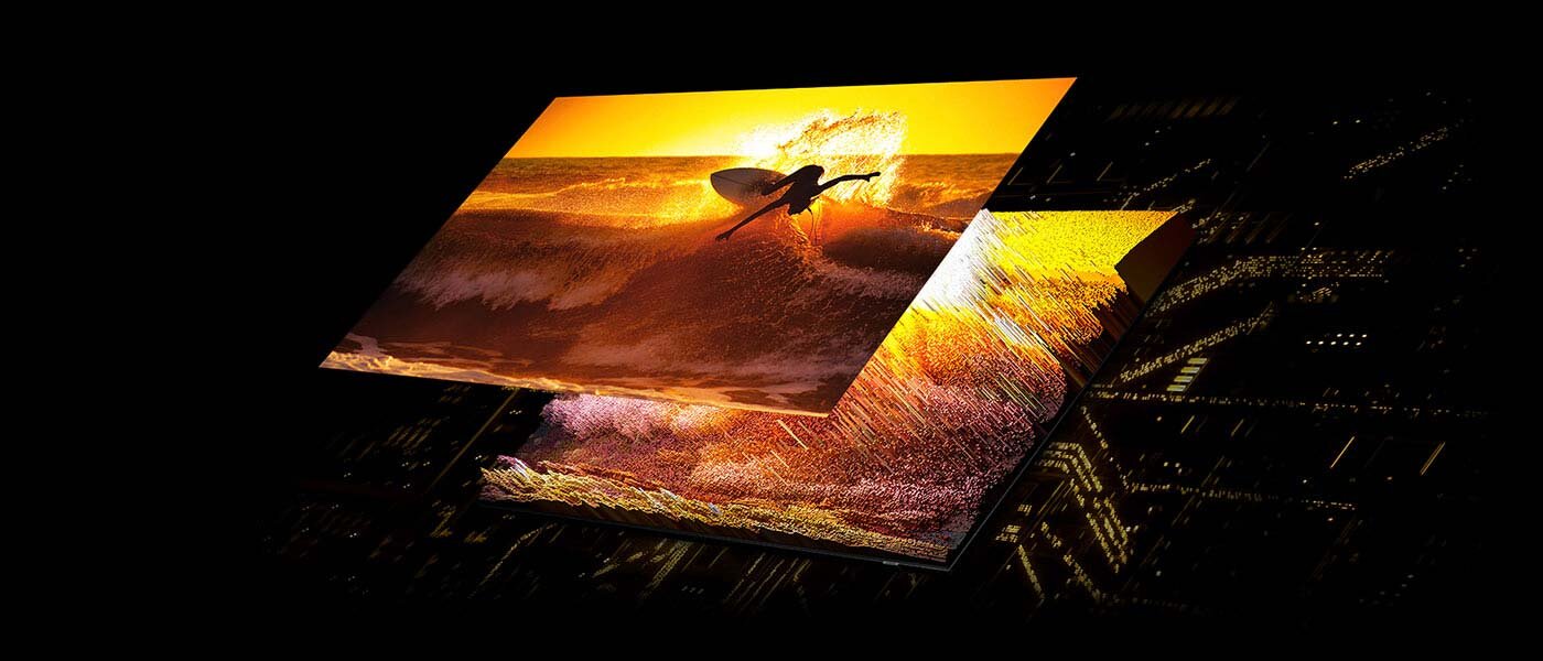 Matryca w technologii Quantum Mini LED zapewnia doskonały kontrast i głębię kolorów