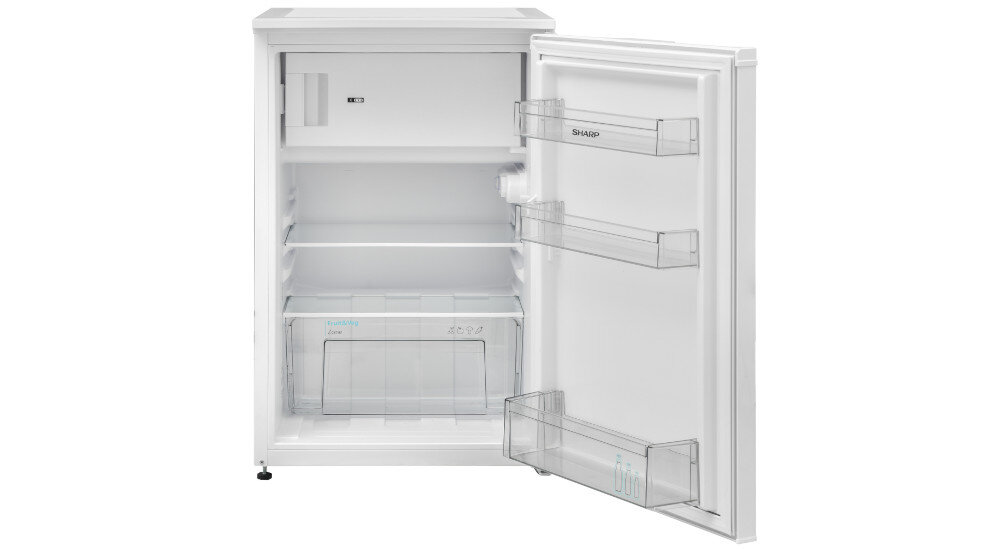 LODÓWKA SHARP SJ-UE121T0W-EU wymiary poziom hałasu dźwięk pojemność