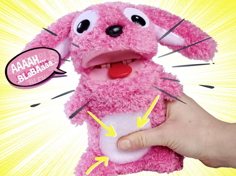 Maskotka SIMBA ScreamerZ Króliczek 105953332 zabawka interaktywna do rozsmieszania rozne dzwieki smiech zabawa