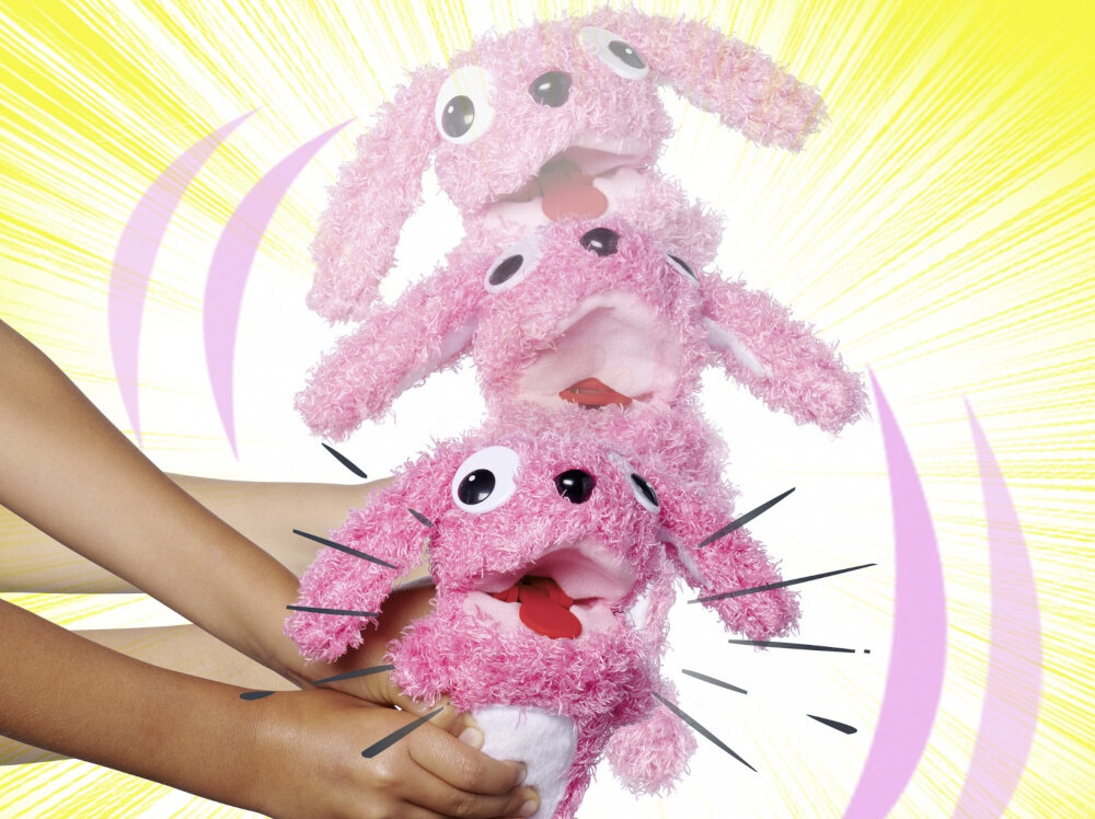 Maskotka SIMBA ScreamerZ Króliczek 105953332 precyzyjne ruchy wspieranie rozwoju motoryki malej koordynacji wzrokowo-ruchowej logiczne myslenie