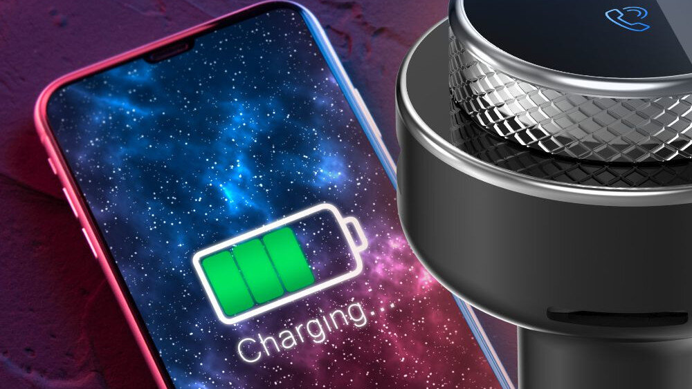 Transmiter FM MANTA Stream TFM101 BT  - ładowanie