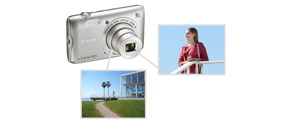 Aparat NIKON Coolpix A300  obiektyw matryca zdjęcia rozdzielczość bateria ekran