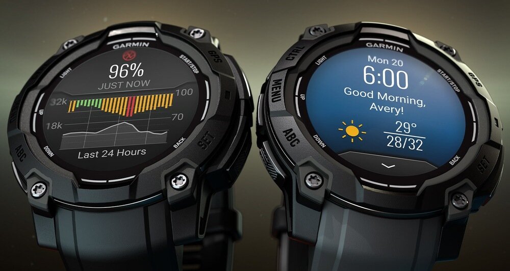 Smartwatch GARMIN Instinct 3 Tactical Edition Monitorowanie zdrowia tętna, pulsoksymetr, analiza snu i poziomu stresu