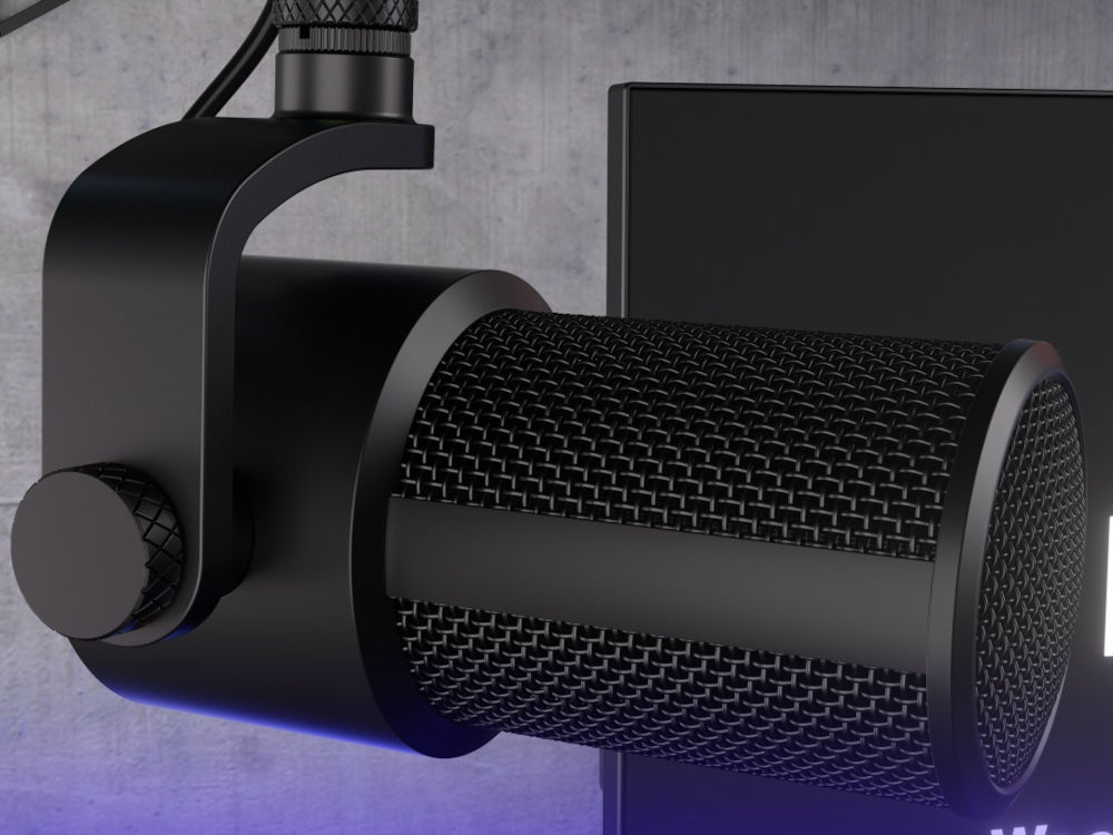 Mikrofon ENDORFY Solum Studio wytrzymała konstrukcja stal i aluminium waga 600 g wymiary 272 x 115 x 610 mm