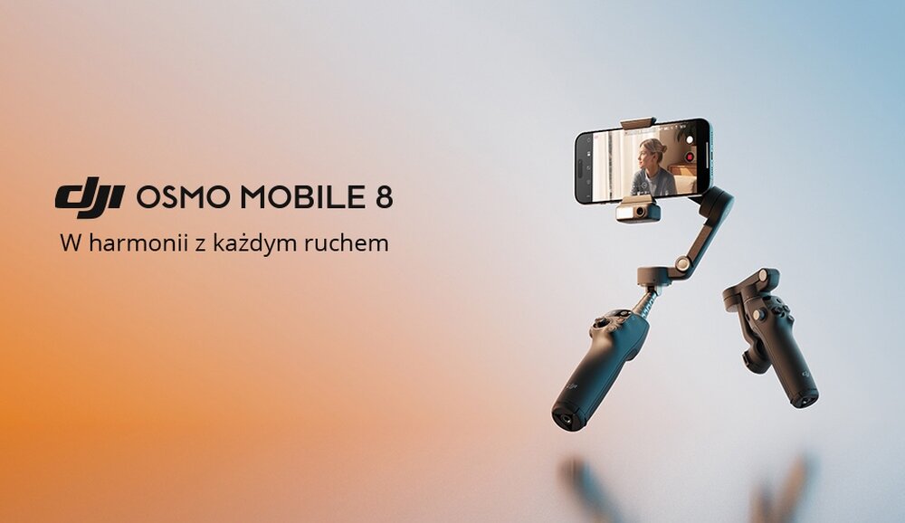 Gimbal DJI Osmo Mobile 8   kv lifestyle początek opisu sekcja nagłówkowa