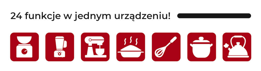 Robot wielofunkcyjny COBBO 7 Termorobot TC-7B (WiFi) 1500W z wbudowaną wagą i funkcją gotowania konstrukcja sposób działania zastępuje wiele urzadzeń