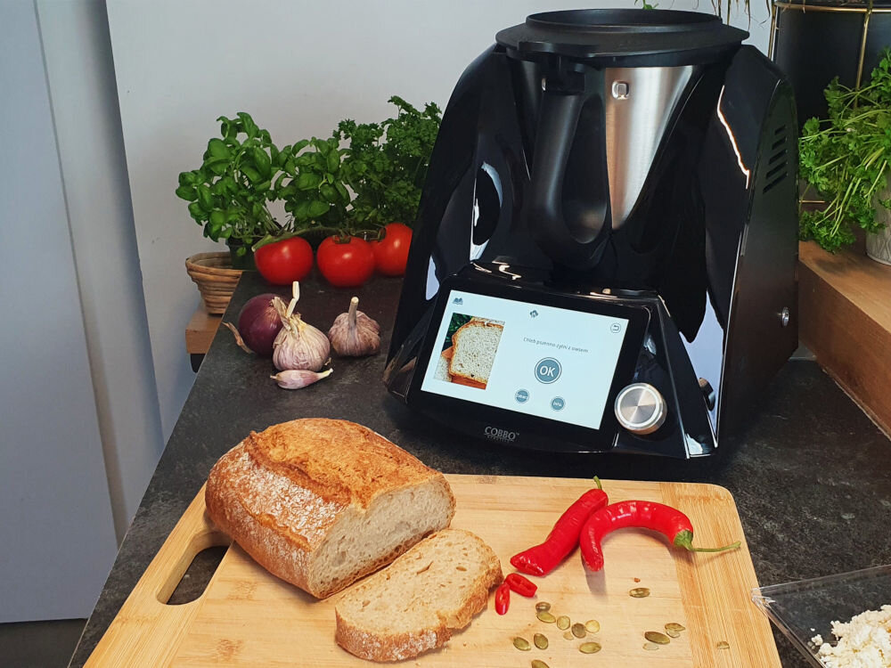 Robot wielofunkcyjny COBBO 7 Termorobot TC-7B (WiFi) 1500W z wbudowaną wagą i funkcją gotowania nowe akcesoria malakser wkładka do gotowania jajek 