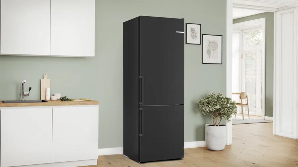 Lodówka BOSCH KGN49VXCT  No Frost 203cm czujniki temperatura elektronika