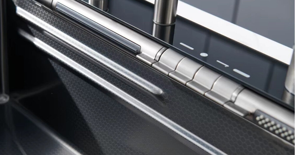 ZLEWOZMYWAK WIELOFUNKCYJNY BLIOTE Z WODOSPADAMI LUXURY wizualizacja czytelny ekran podświetlenie LED innowacyjny panel przyciski precyzyjne ustawienia regulacja temperatury