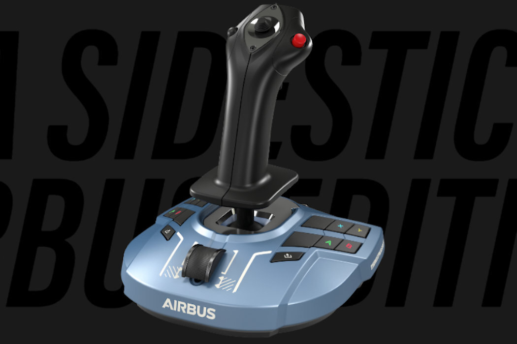 Kontroler THRUSTMASTER TCA Sidestick X Airbus Edition zabawa realistyczność licencja wrażenia samolot