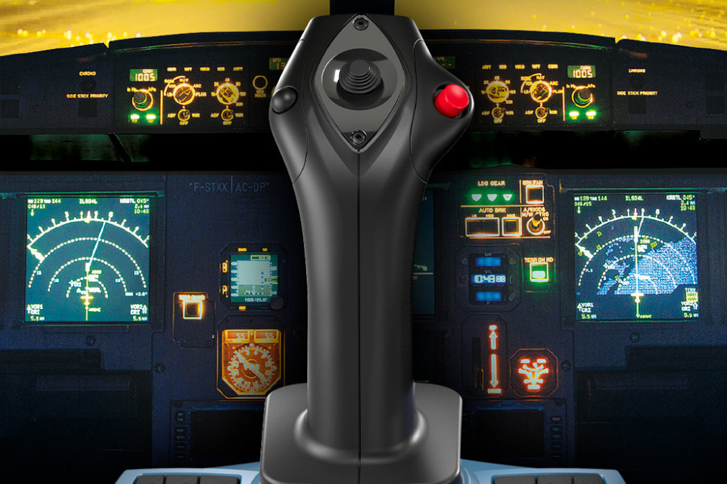 Kontroler THRUSTMASTER TCA Sidestick X Airbus Edition zabawa realistyczność licencja wrażenia samolot