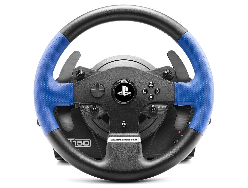 Kierownica THRUSTMASTER T150  maksymalna wygoda i komfort materiały najwyższej jakości wzmocniona gumą dokładny mocny chwyt łopatki zmiana biegów