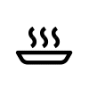 Ikona funkcji podtrzymywania ciepła potraw